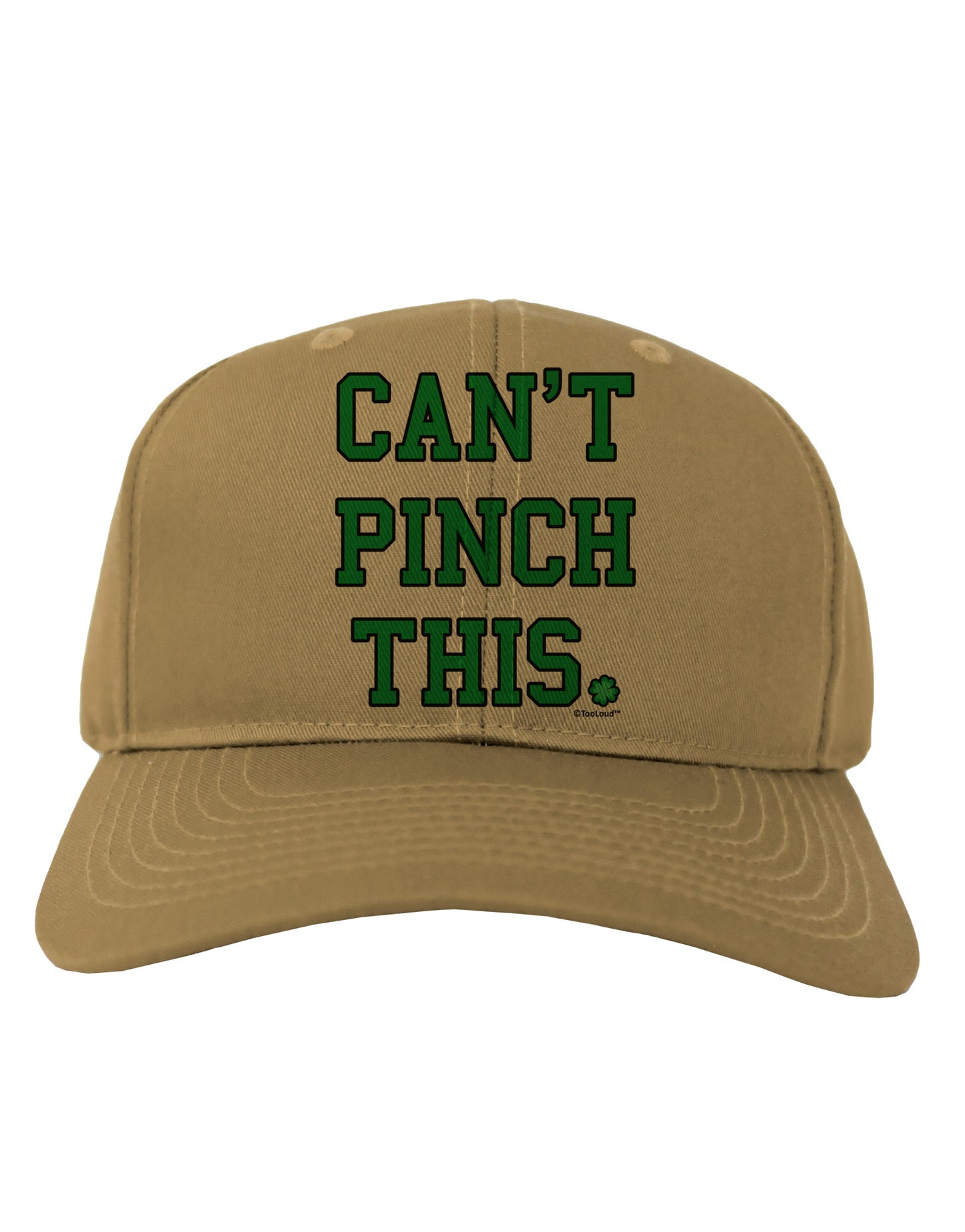 Can't Pinch This - St. Patrick's Day Adult Baseball Cap Hat by TooLoud-Baseball Cap-TooLoud-Khaki-One Size-Davson Sales