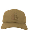 Easter Bunny and Egg Design Adult Baseball Cap Hat by TooLoud-Baseball Cap-TooLoud-Khaki-One Size-Davson Sales