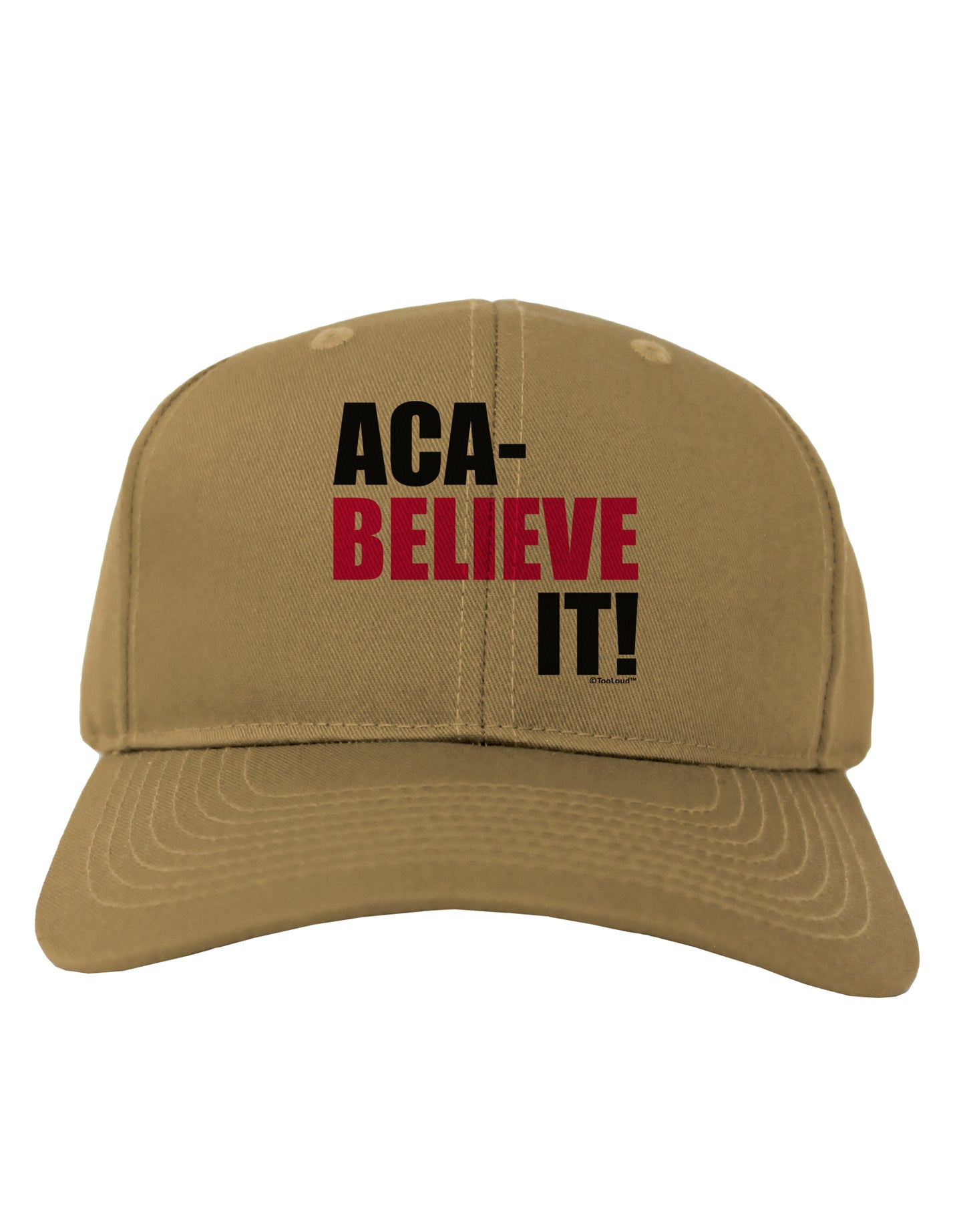 Aca Believe It Adult Baseball Cap Hat-Baseball Cap-TooLoud-Khaki-One Size-Davson Sales