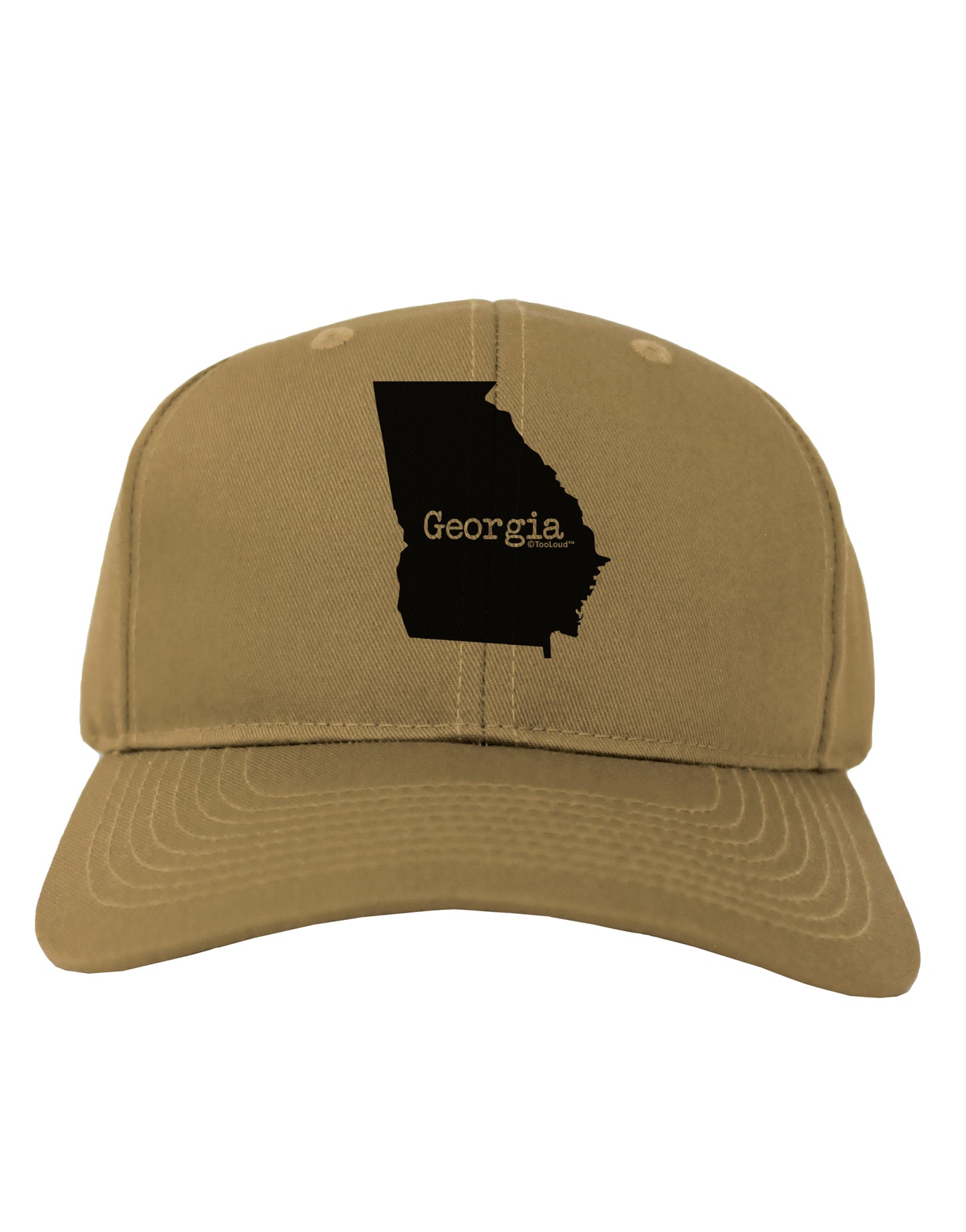 Georgia - United States Shape Adult Baseball Cap Hat by TooLoud-Baseball Cap-TooLoud-Khaki-One Size-Davson Sales