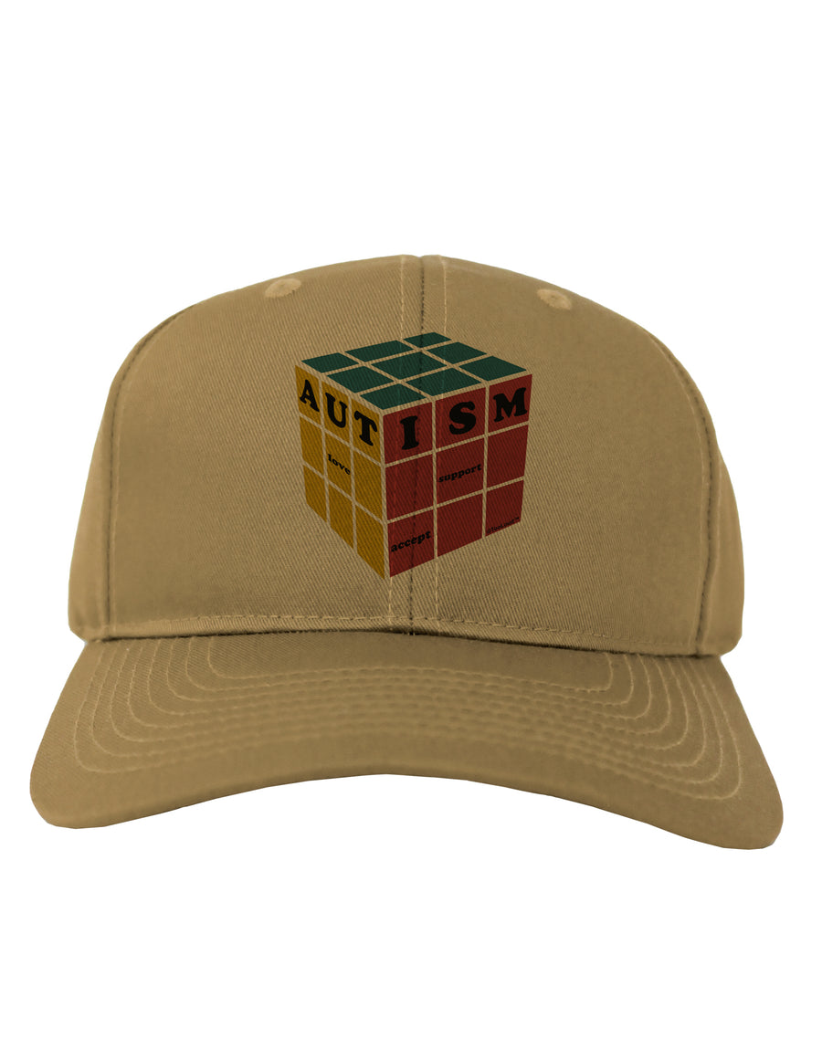 Autism Awareness - Cube Color Adult Baseball Cap Hat-Baseball Cap-TooLoud-White-One Size-Davson Sales