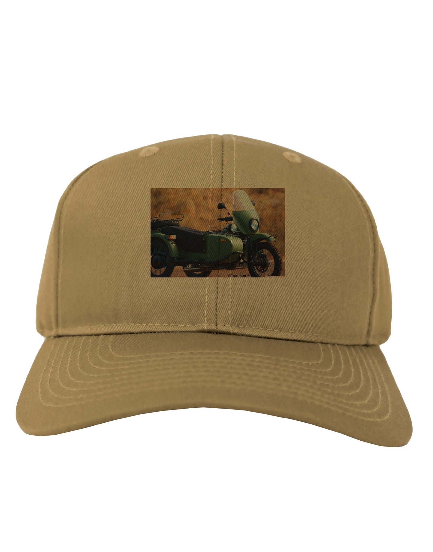 Sidecar Motorcycle Photo Adult Baseball Cap Hat-Baseball Cap-TooLoud-Khaki-One Size-Davson Sales