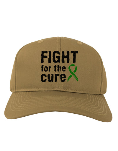 Fight for the Cure - Lime Green Ribbon Lyme Disease Adult Baseball Cap Hat-Baseball Cap-TooLoud-Khaki-One Size-Davson Sales