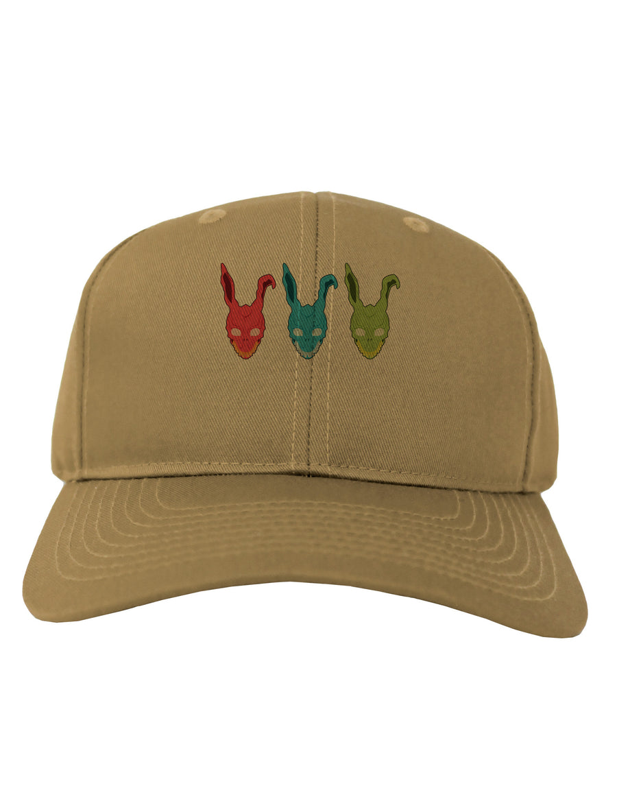 Scary Bunny Tri-color Adult Baseball Cap Hat-Baseball Cap-TooLoud-White-One Size-Davson Sales