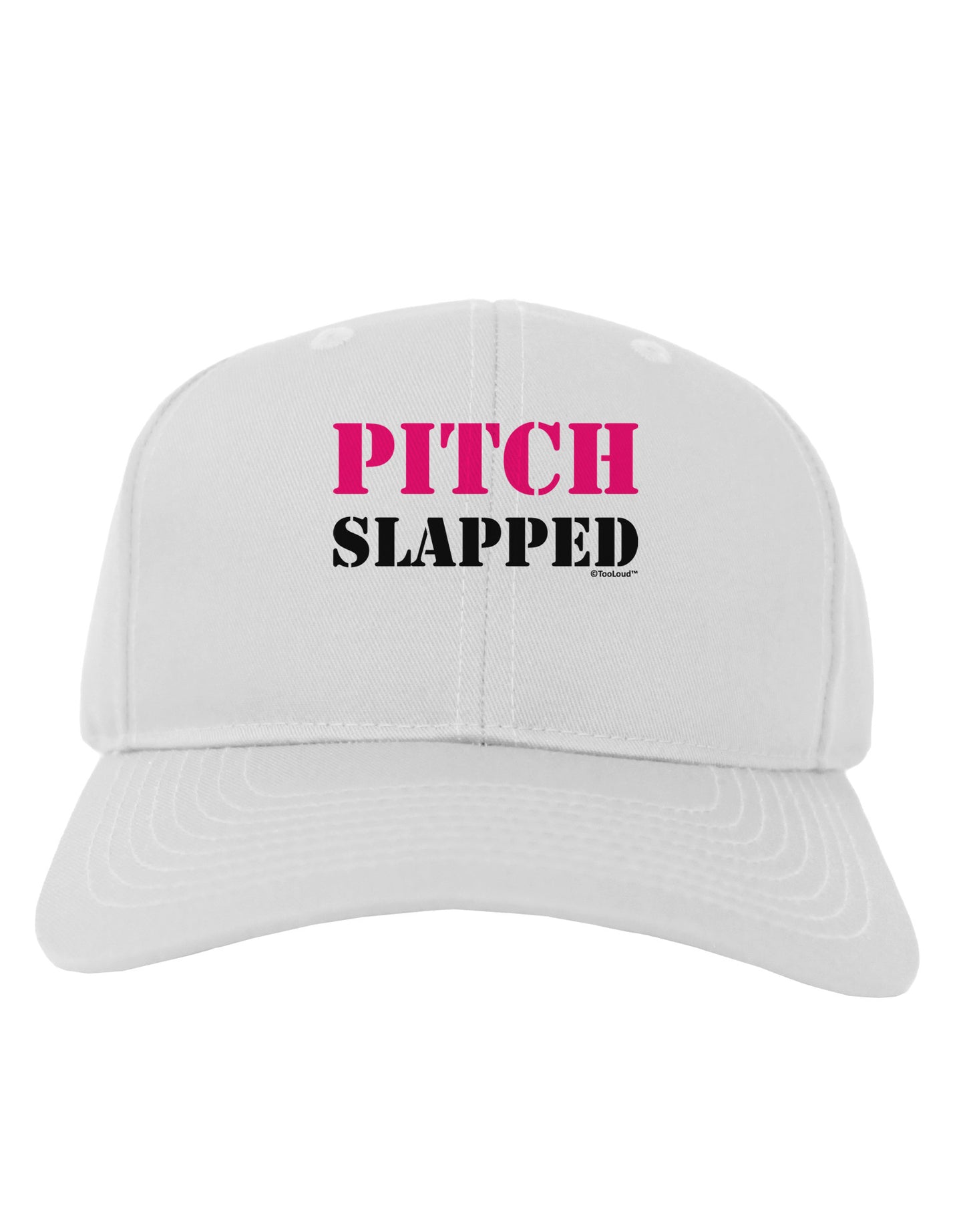 Pitch Slapped - Pink Adult Baseball Cap Hat-Baseball Cap-TooLoud-White-One Size-Davson Sales