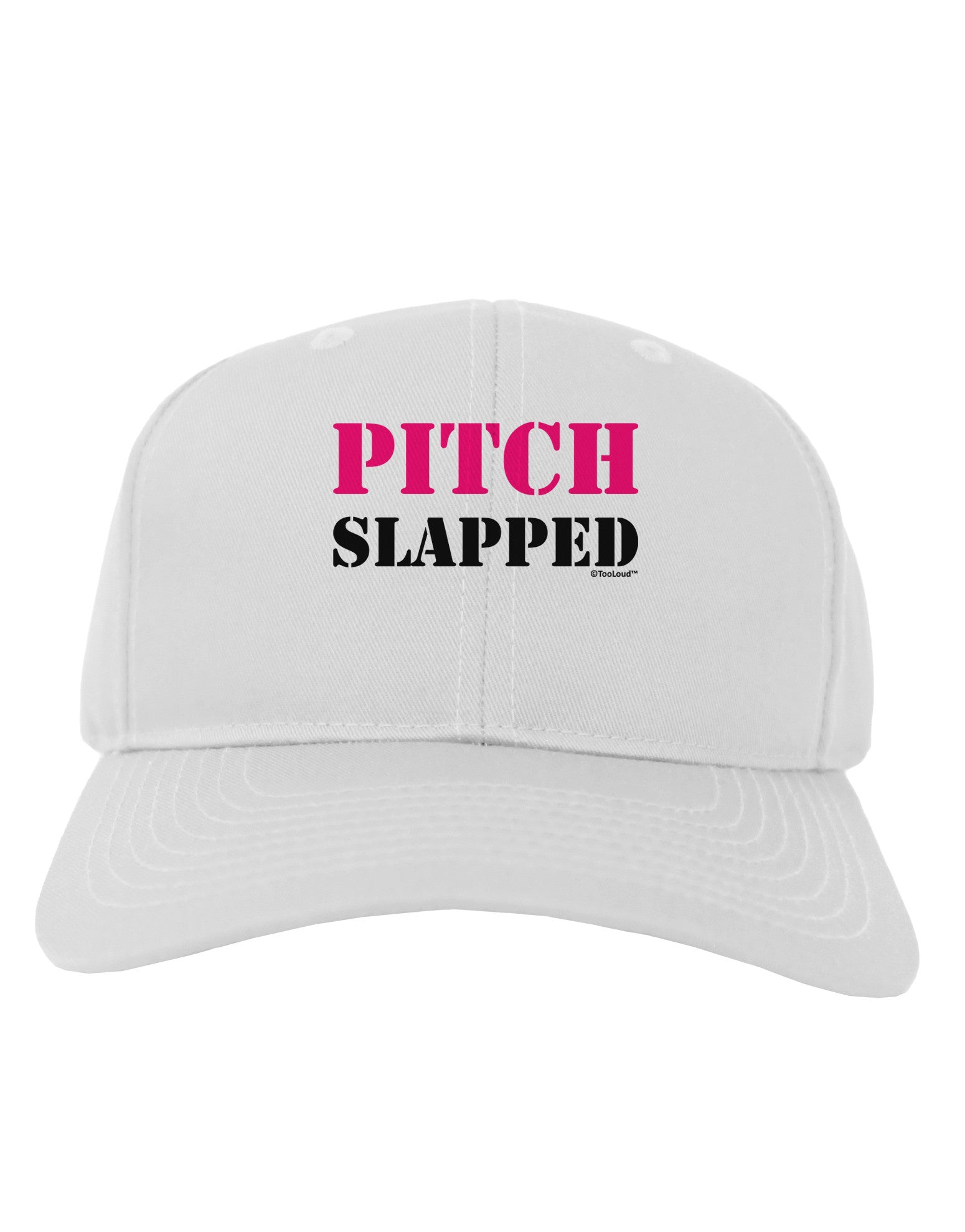 Pitch Slapped - Pink Adult Baseball Cap Hat-Baseball Cap-TooLoud-White-One Size-Davson Sales