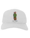 TooLoud On Point Cactus Adult Baseball Cap Hat-Baseball Cap-TooLoud-White-One-Size-Fits-Most-Davson Sales