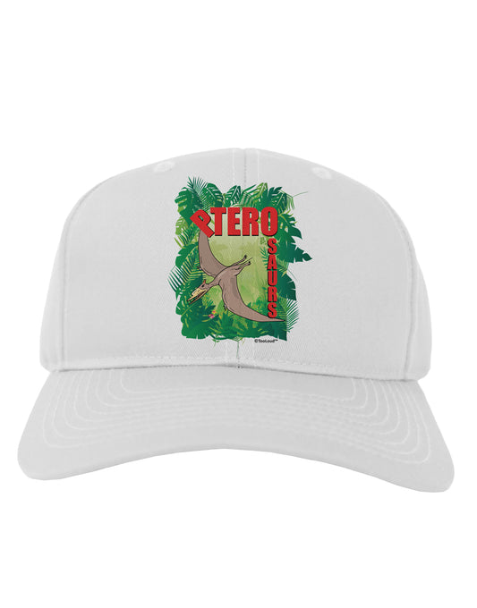 Pterosaurs - With Name Adult Baseball Cap Hat by TooLoud-Baseball Cap-TooLoud-White-One Size-Davson Sales