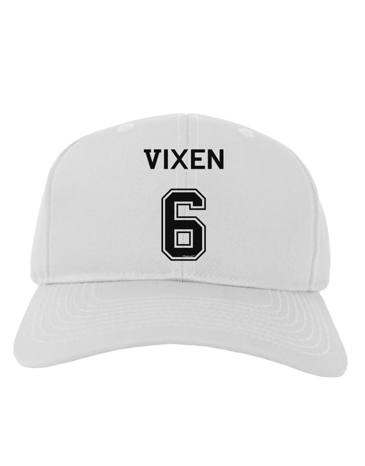 Reindeer Jersey - Vixen 6 Adult Baseball Cap Hat-Baseball Cap-TooLoud-White-One Size-Davson Sales