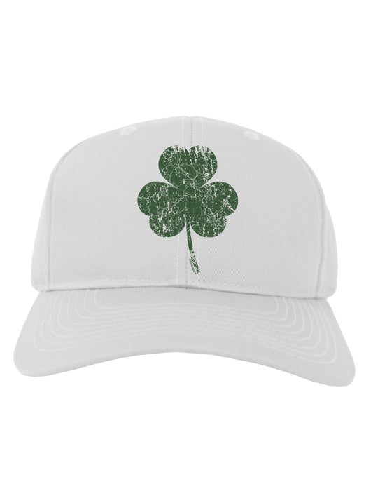 Distressed Traditional Irish Shamrock Adult Baseball Cap Hat-Baseball Cap-TooLoud-White-One Size-Davson Sales
