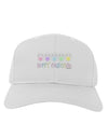 Cute Pastel Bunnies - Hoppy Easter Adult Baseball Cap Hat by TooLoud-Baseball Cap-TooLoud-White-One Size-Davson Sales