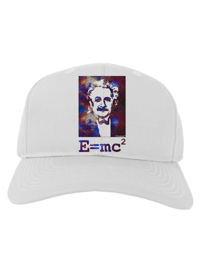 Cosmic Galaxy - E equals mc2 Adult Baseball Cap Hat by TooLoud-Baseball Cap-TooLoud-White-One Size-Davson Sales