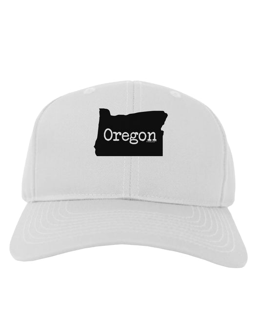 Oregon - United States Shape Adult Baseball Cap Hat by TooLoud-Baseball Cap-TooLoud-White-One Size-Davson Sales