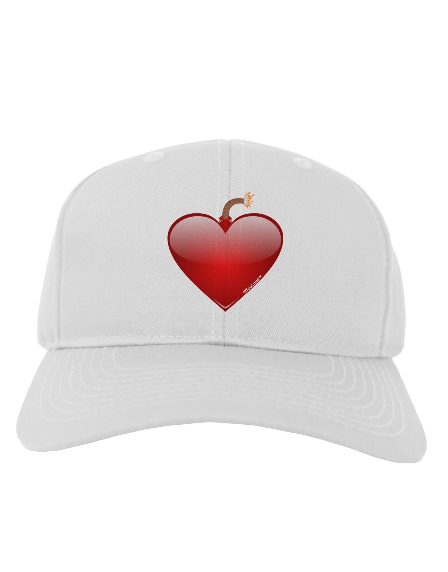Love Bomb Adult Baseball Cap Hat-Baseball Cap-TooLoud-White-One Size-Davson Sales