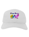 Happy Easter Peepers Adult Baseball Cap Hat-Baseball Cap-TooLoud-White-One Size-Davson Sales