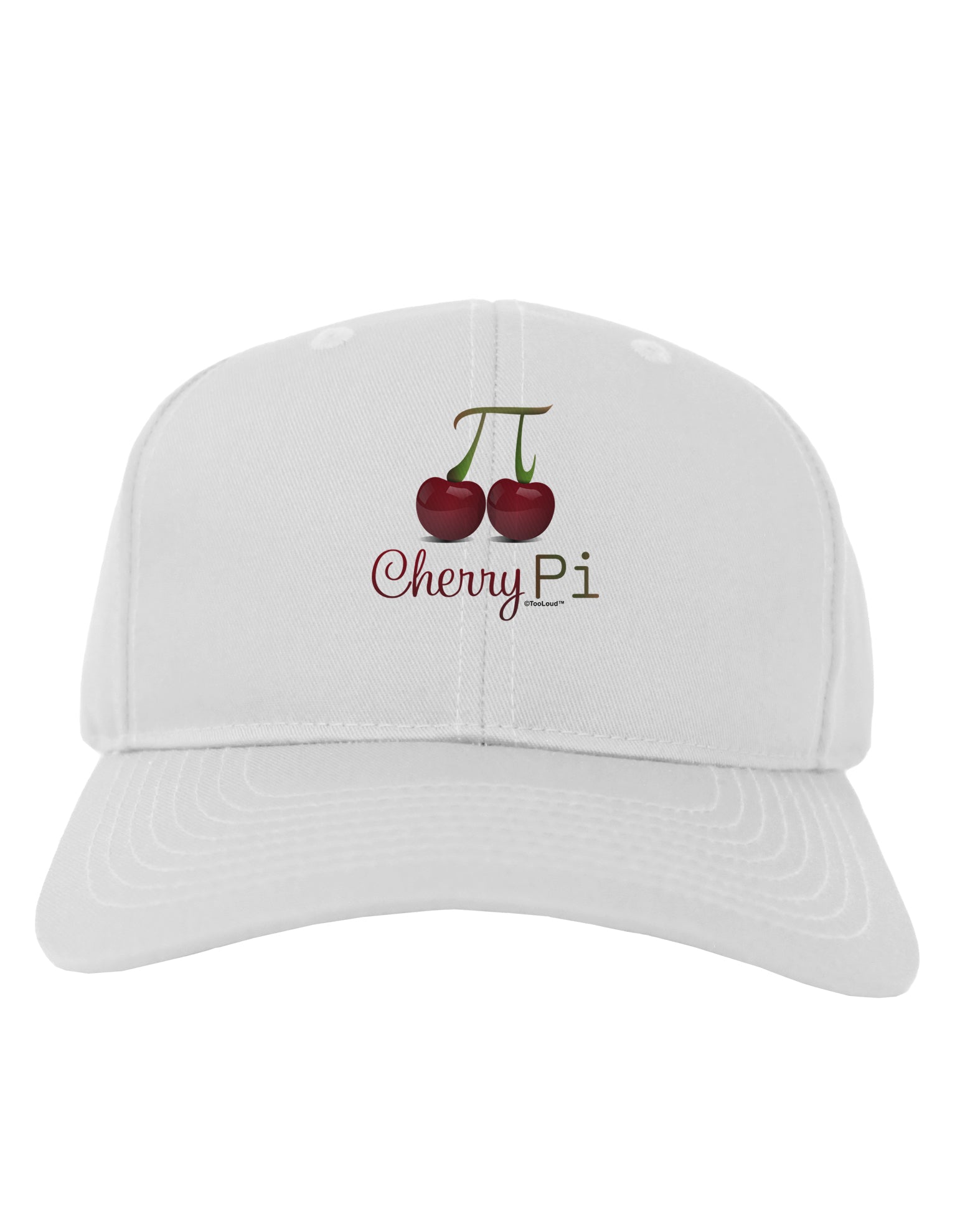 Cherry Pi Adult Baseball Cap Hat-Baseball Cap-TooLoud-White-One Size-Davson Sales