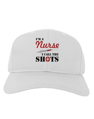 Nurse - Call The Shots Adult Baseball Cap Hat-Baseball Cap-TooLoud-White-One Size-Davson Sales