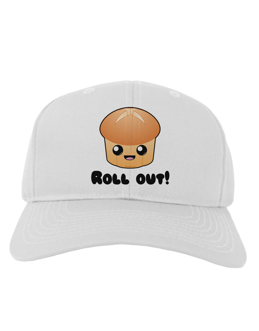 Roll Out Cute Roll Adult Baseball Cap Hat-Baseball Cap-TooLoud-White-One Size-Davson Sales