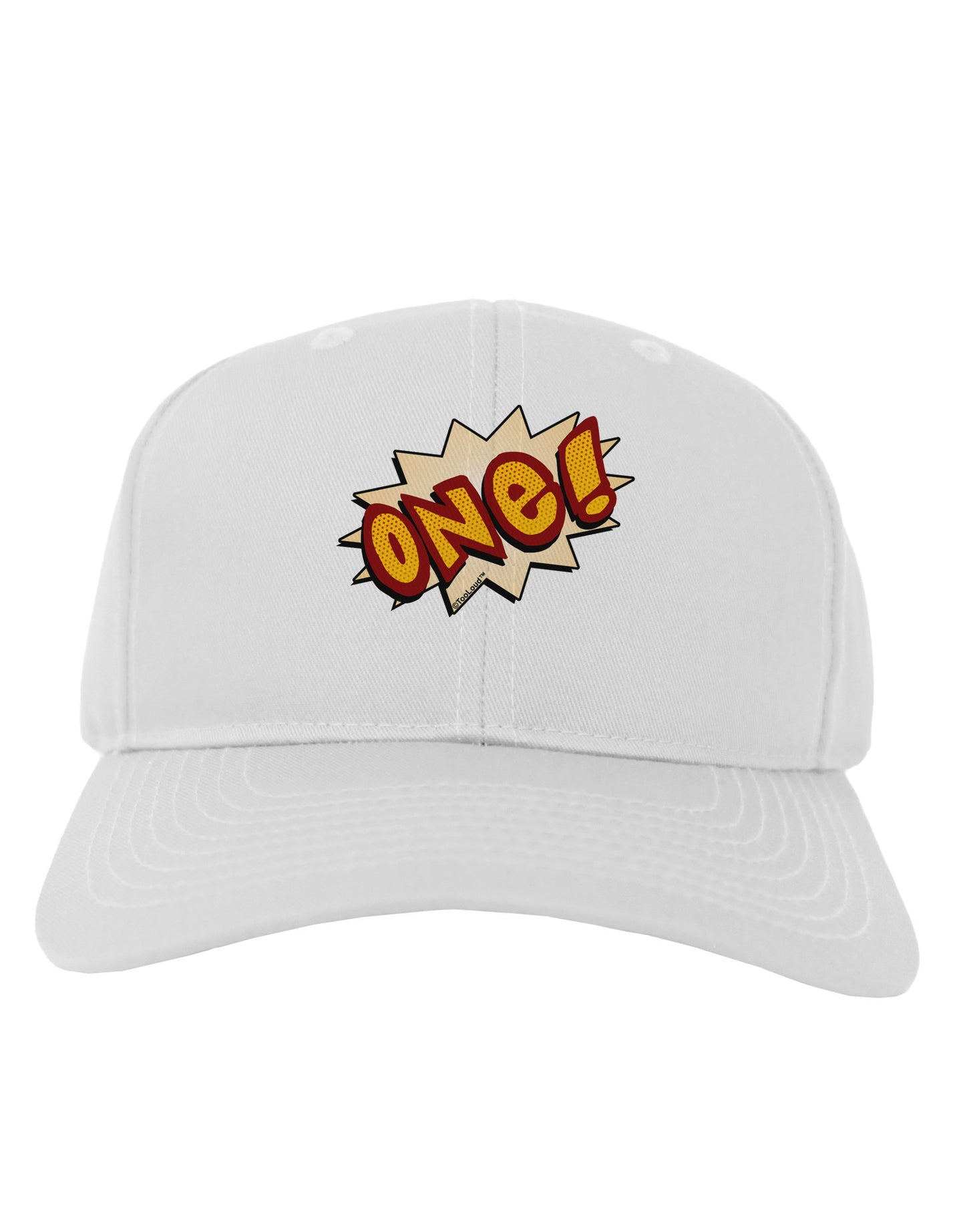Onomatopoeia One Birthday Adult Baseball Cap Hat-Baseball Cap-TooLoud-White-One Size-Davson Sales