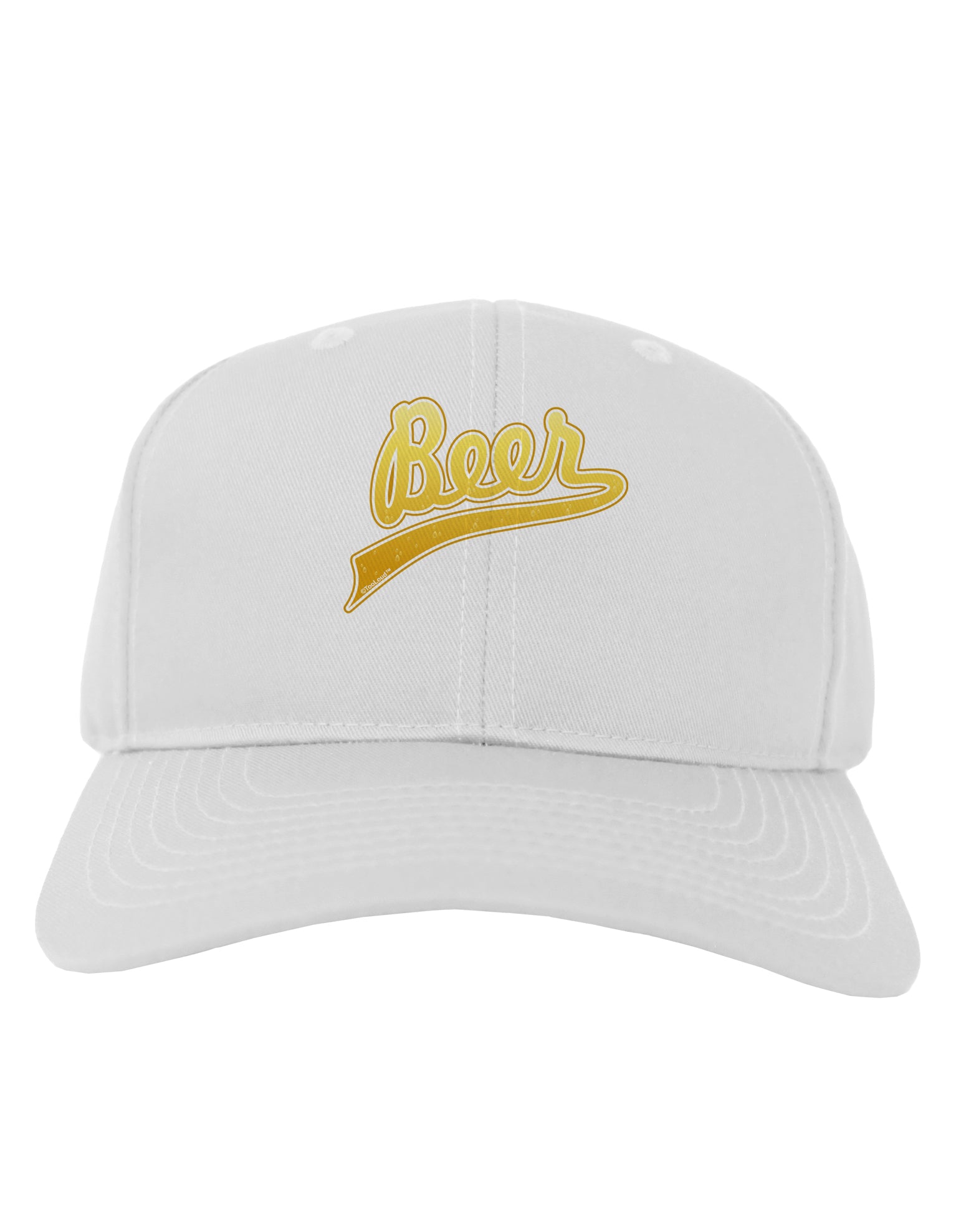 Beer Jersey Adult Baseball Cap Hat-Baseball Cap-TooLoud-White-One Size-Davson Sales