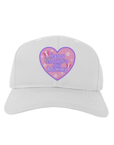 Happy First Mother's Day Mommy - Pink Adult Baseball Cap Hat by TooLoud-Baseball Cap-TooLoud-White-One Size-Davson Sales