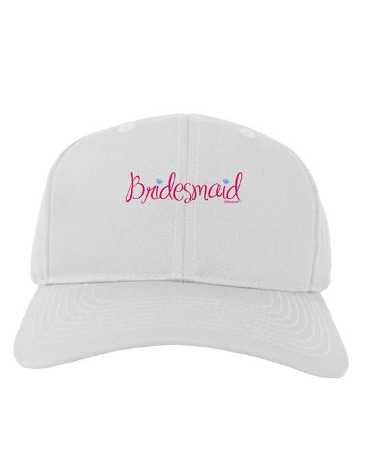 Bridesmaid Design - Diamonds - Color Adult Baseball Cap Hat-Baseball Cap-TooLoud-White-One Size-Davson Sales