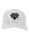 Cute Black Labrador Retriever Dog Adult Baseball Cap Hat by TooLoud-Baseball Cap-TooLoud-White-One Size-Davson Sales