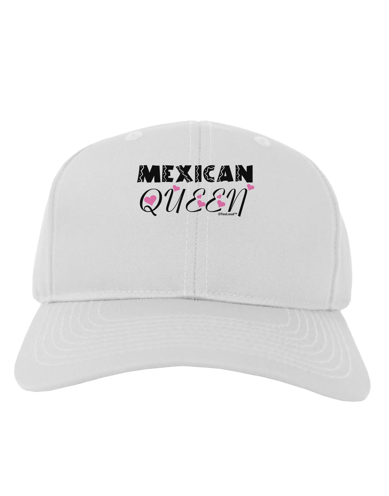 Mexican Queen - Cinco de Mayo Adult Baseball Cap Hat-Baseball Cap-TooLoud-White-One Size-Davson Sales