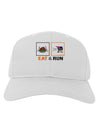 Eat & Run Black Friday Adult Baseball Cap Hat-Baseball Cap-TooLoud-White-One Size-Davson Sales