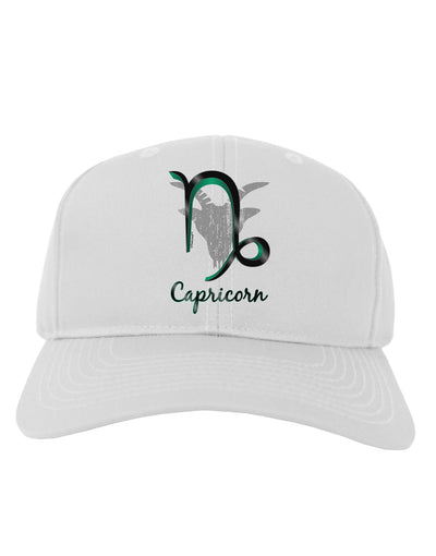 Capricorn Symbol Adult Baseball Cap Hat-Baseball Cap-TooLoud-White-One Size-Davson Sales