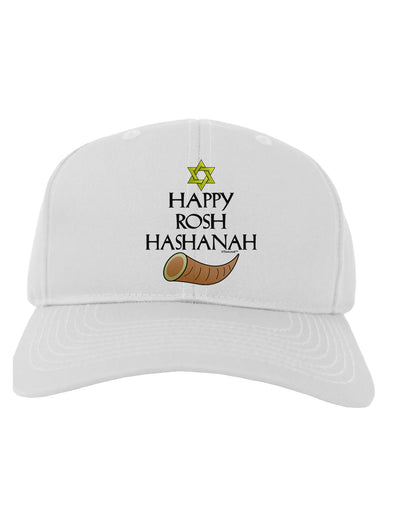 Happy Rosh Hashanah Adult Baseball Cap Hat-Baseball Cap-TooLoud-White-One Size-Davson Sales