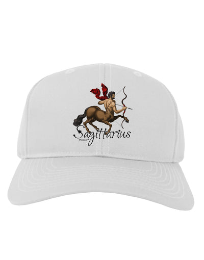 Sagittarius Color Illustration Adult Baseball Cap Hat-Baseball Cap-TooLoud-White-One Size-Davson Sales