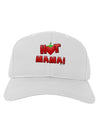 Hot Mama Chili Heart Adult Baseball Cap Hat-Baseball Cap-TooLoud-White-One Size-Davson Sales