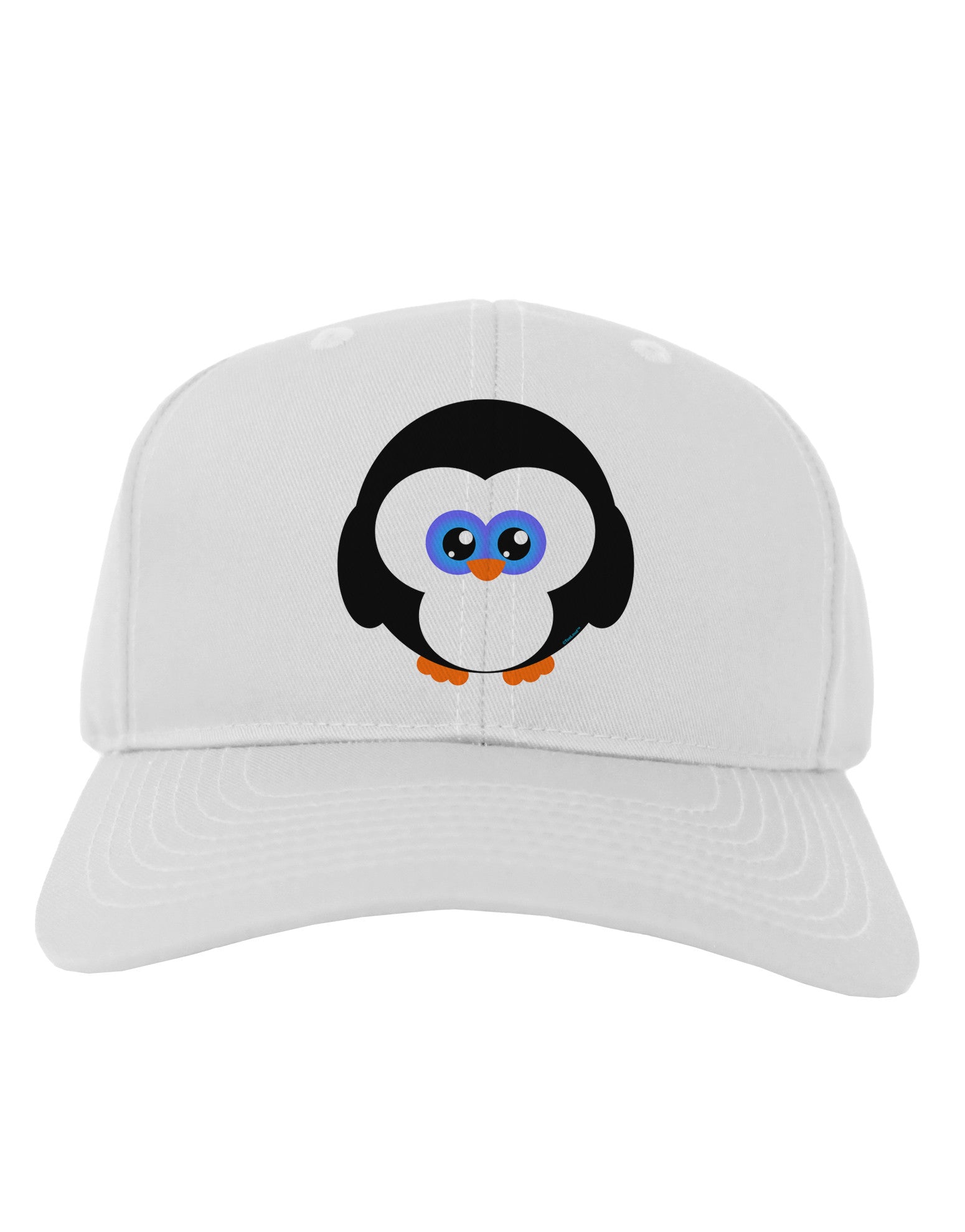 Cute Penguin Christmas Adult Baseball Cap Hat-Baseball Cap-TooLoud-White-One Size-Davson Sales