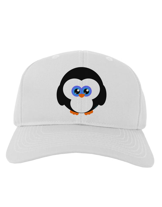 Cute Penguin Christmas Adult Baseball Cap Hat-Baseball Cap-TooLoud-White-One Size-Davson Sales