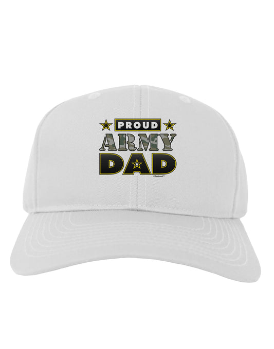Proud Army Dad Adult Baseball Cap Hat-Baseball Cap-TooLoud-White-One Size-Davson Sales
