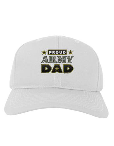 Proud Army Dad Adult Baseball Cap Hat-Baseball Cap-TooLoud-White-One Size-Davson Sales