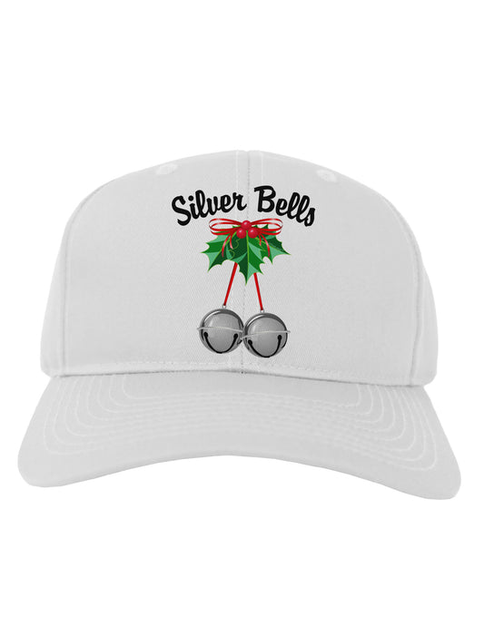 Silver Bells Adult Baseball Cap Hat by-Baseball Cap-TooLoud-White-One Size-Davson Sales