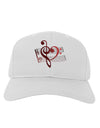 Heart Sheet Music Adult Baseball Cap Hat-Baseball Cap-TooLoud-White-One Size-Davson Sales
