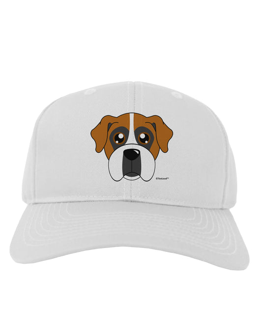Cute Boxer Dog Adult Baseball Cap Hat-Baseball Cap-TooLoud-White-One Size-Davson Sales