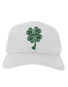 3D Style Celtic Knot 4 Leaf Clover Adult Baseball Cap Hat-Baseball Cap-TooLoud-White-One Size-Davson Sales