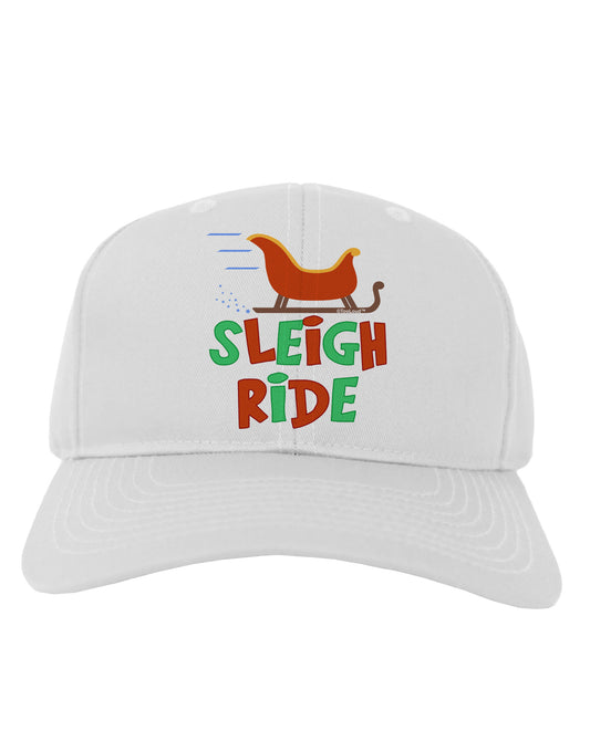 Sleigh Ride Color Adult Baseball Cap Hat-Baseball Cap-TooLoud-White-One Size-Davson Sales