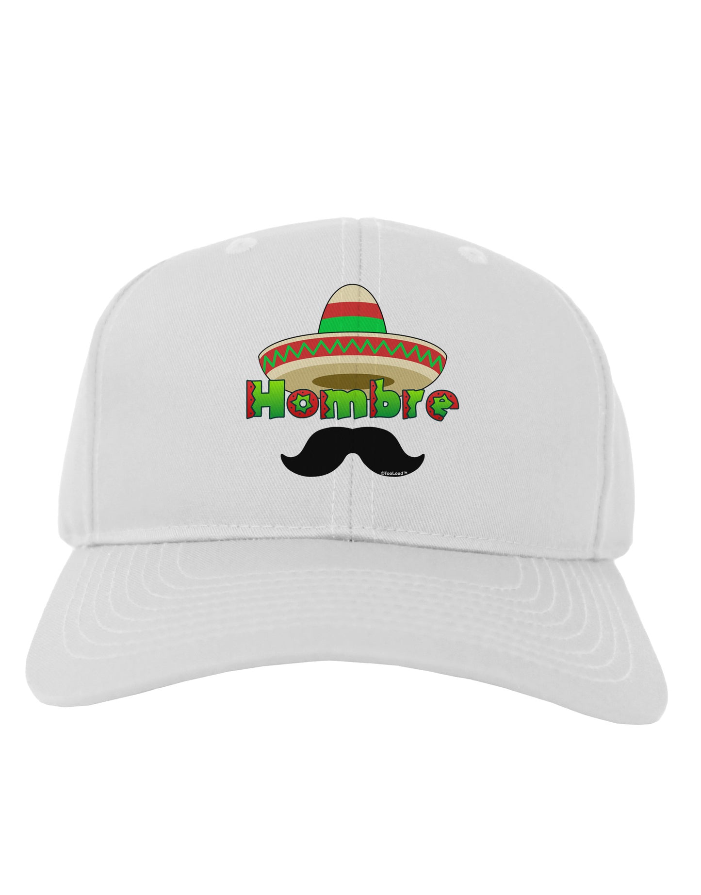Hombre Sombrero Adult Baseball Cap Hat-Baseball Cap-TooLoud-White-One Size-Davson Sales