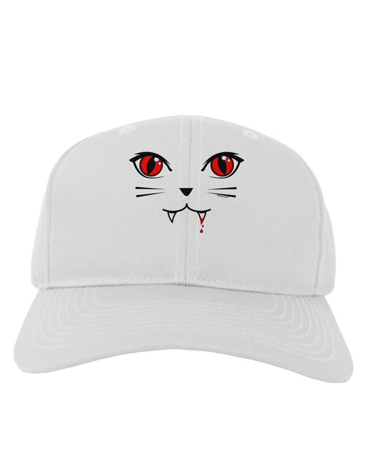 TooLoud Vamp Kitty Adult Baseball Cap Hat-Baseball Cap-TooLoud-White-One Size-Davson Sales