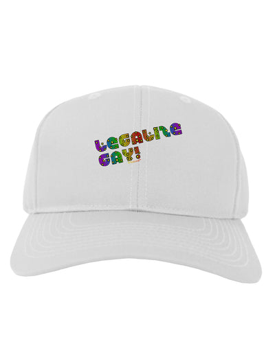 Legalize Gay - Rainbow Adult Baseball Cap Hat-Baseball Cap-TooLoud-White-One Size-Davson Sales