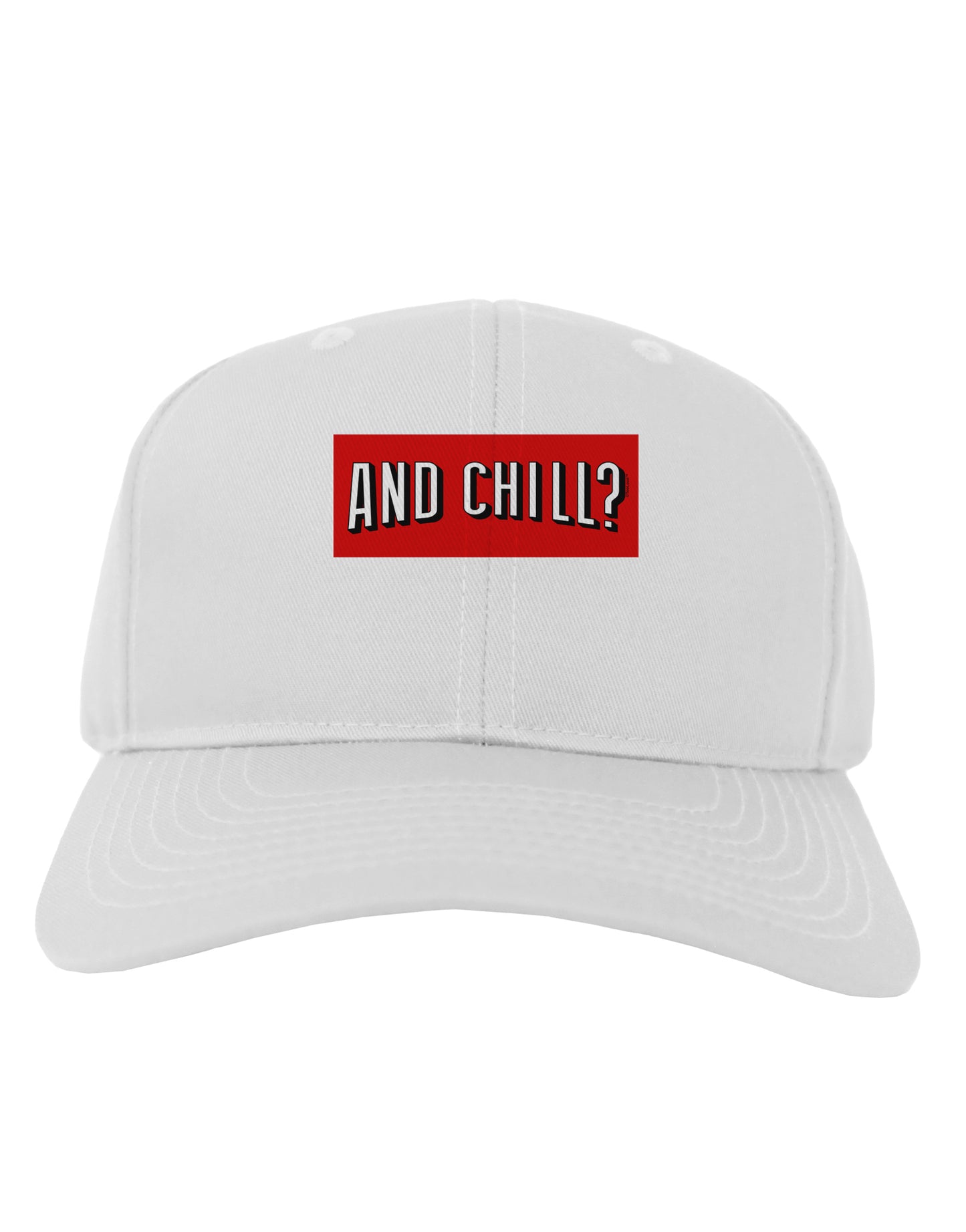 And Chill Adult Baseball Cap Hat-Baseball Cap-TooLoud-White-One Size-Davson Sales