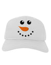 Snowman Face Christmas Adult Baseball Cap Hat-Baseball Cap-TooLoud-White-One Size-Davson Sales