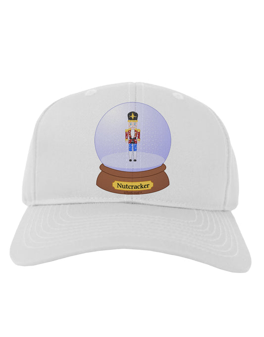 Nutcracker Snow Globe - Red Gold Black Adult Baseball Cap Hat by TooLoud-Baseball Cap-TooLoud-White-One Size-Davson Sales