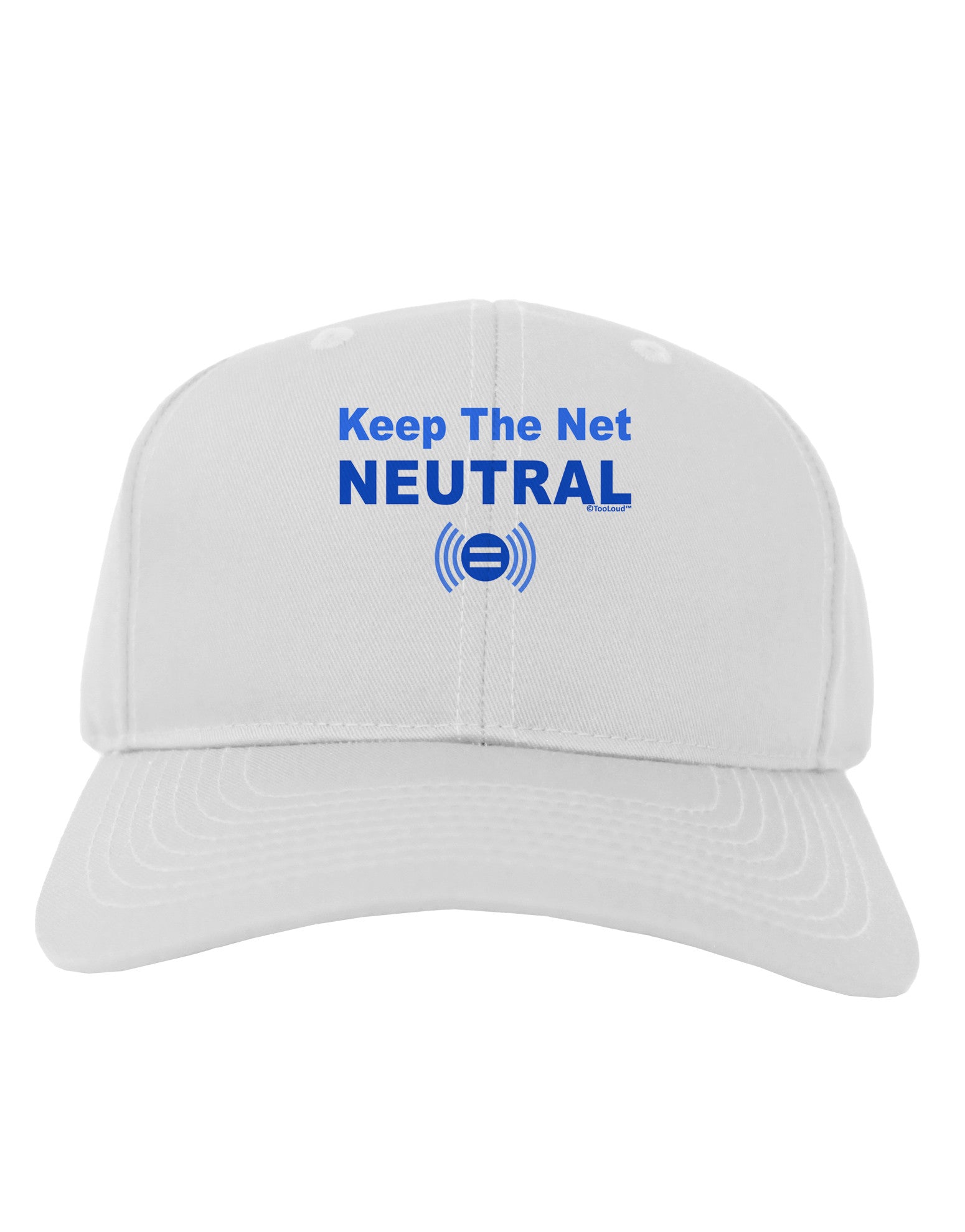 Keep the Net Neutral Adult Baseball Cap Hat-Baseball Cap-TooLoud-White-One Size-Davson Sales