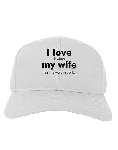 I Love My Wife - Sports Adult Baseball Cap Hat-Baseball Cap-TooLoud-White-One Size-Davson Sales